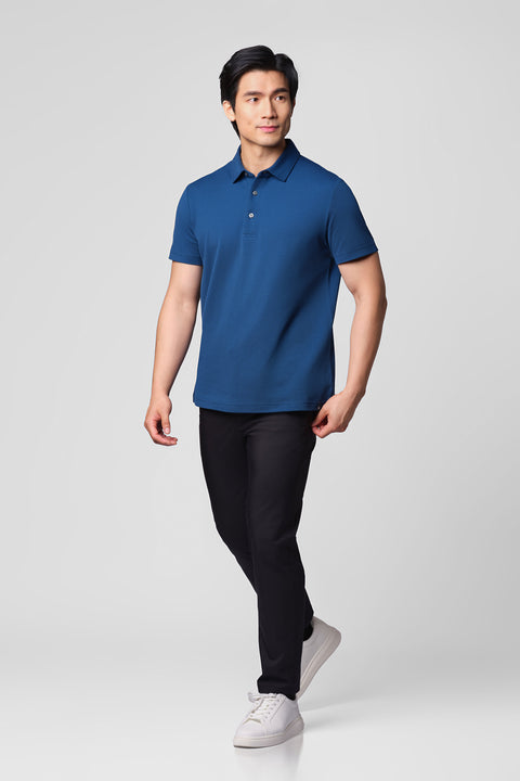 “Frozen in Tones” Waterless Dye Polo | Fjord Blue MB2607