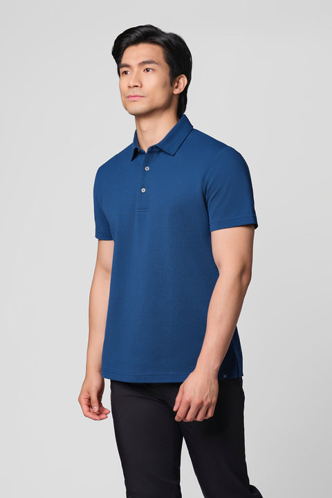 “Frozen in Tones” Waterless Dye Polo | Fjord Blue MB2607