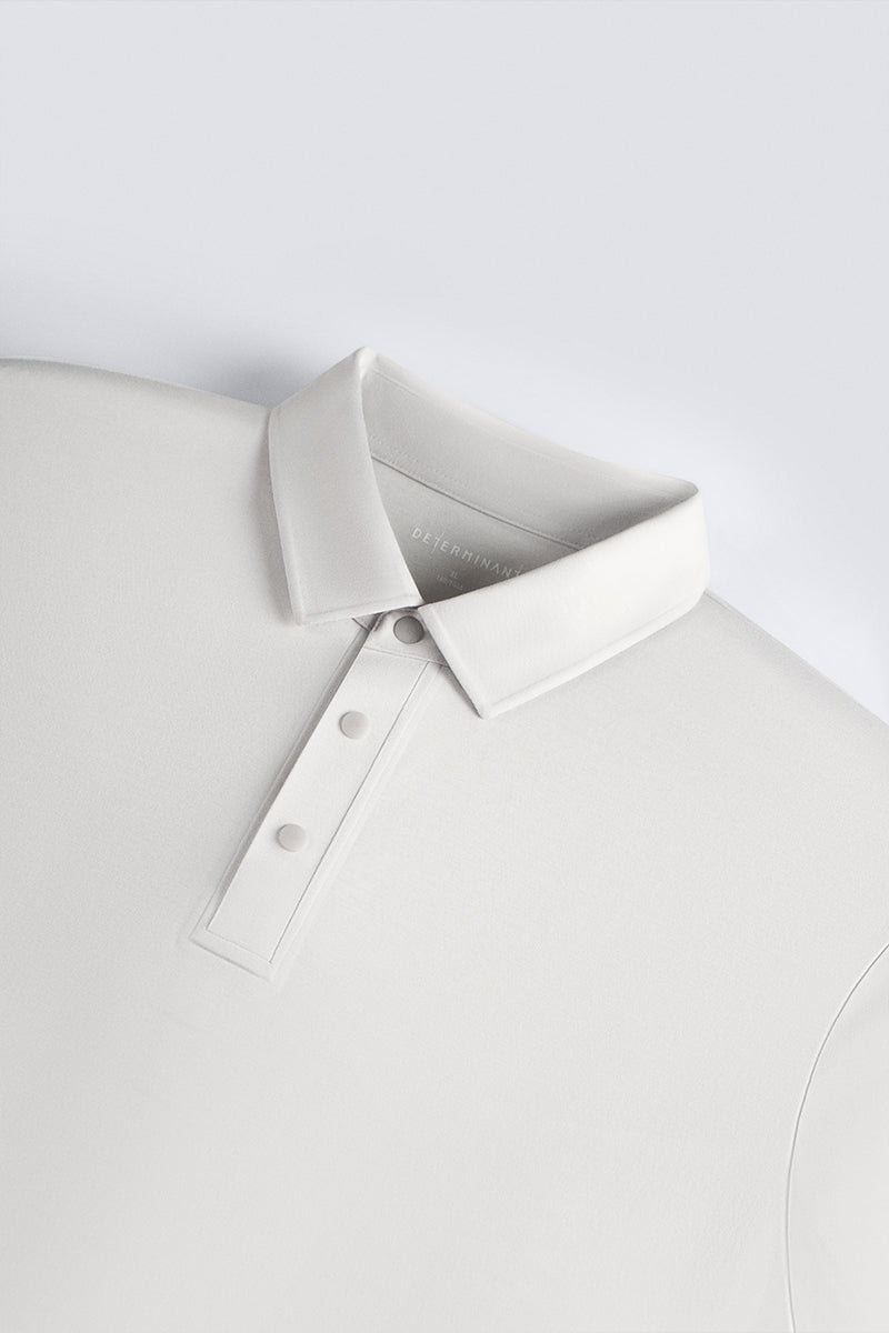 Softex Snap-Front Polo | Light Grey GYFL01