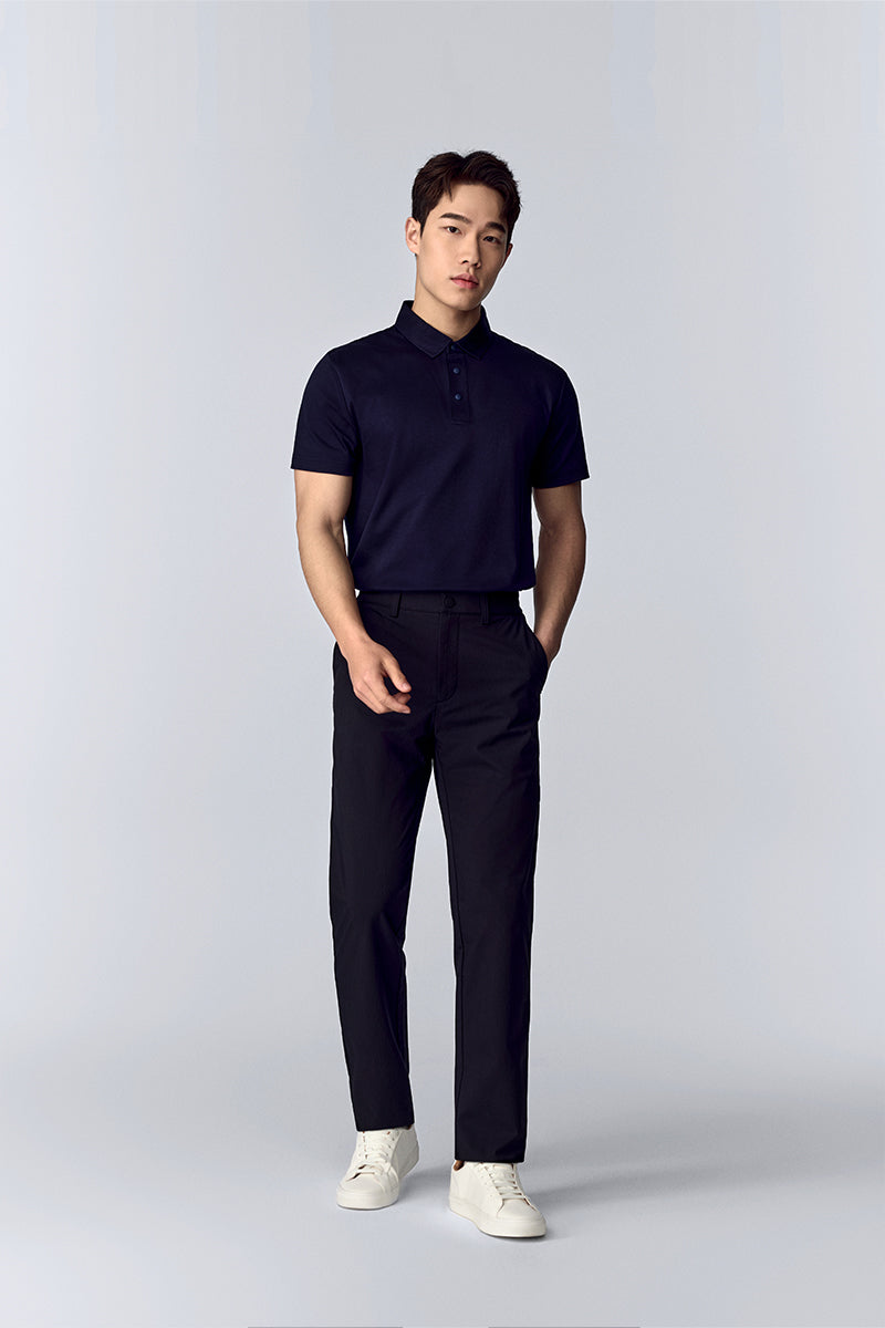 Softex按扣Polo | 深藍 NNY096