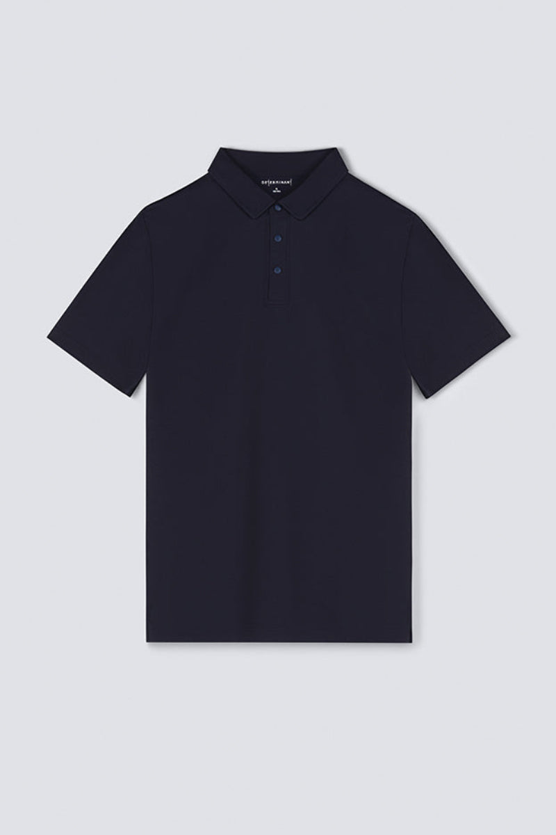 Softex Snap-Front Polo | Navy NNY096