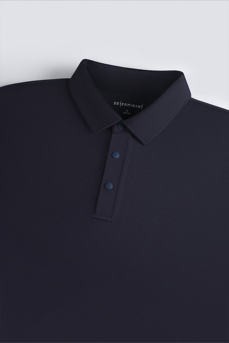 Softex Snap-Front Polo | Navy NNY096