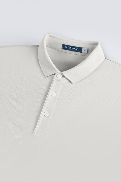 VISDRY™ 三鈕珠地Polo | 淺灰色 GYFL01