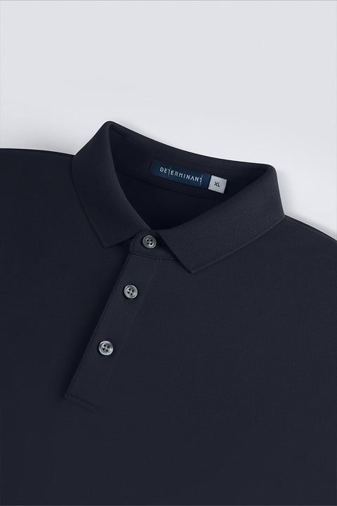VISDRY™ 三鈕珠地Polo | 深藍 NNY096