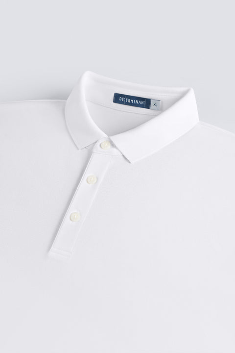 VISDRY™ 三鈕珠地Polo | 白色 WH001Z