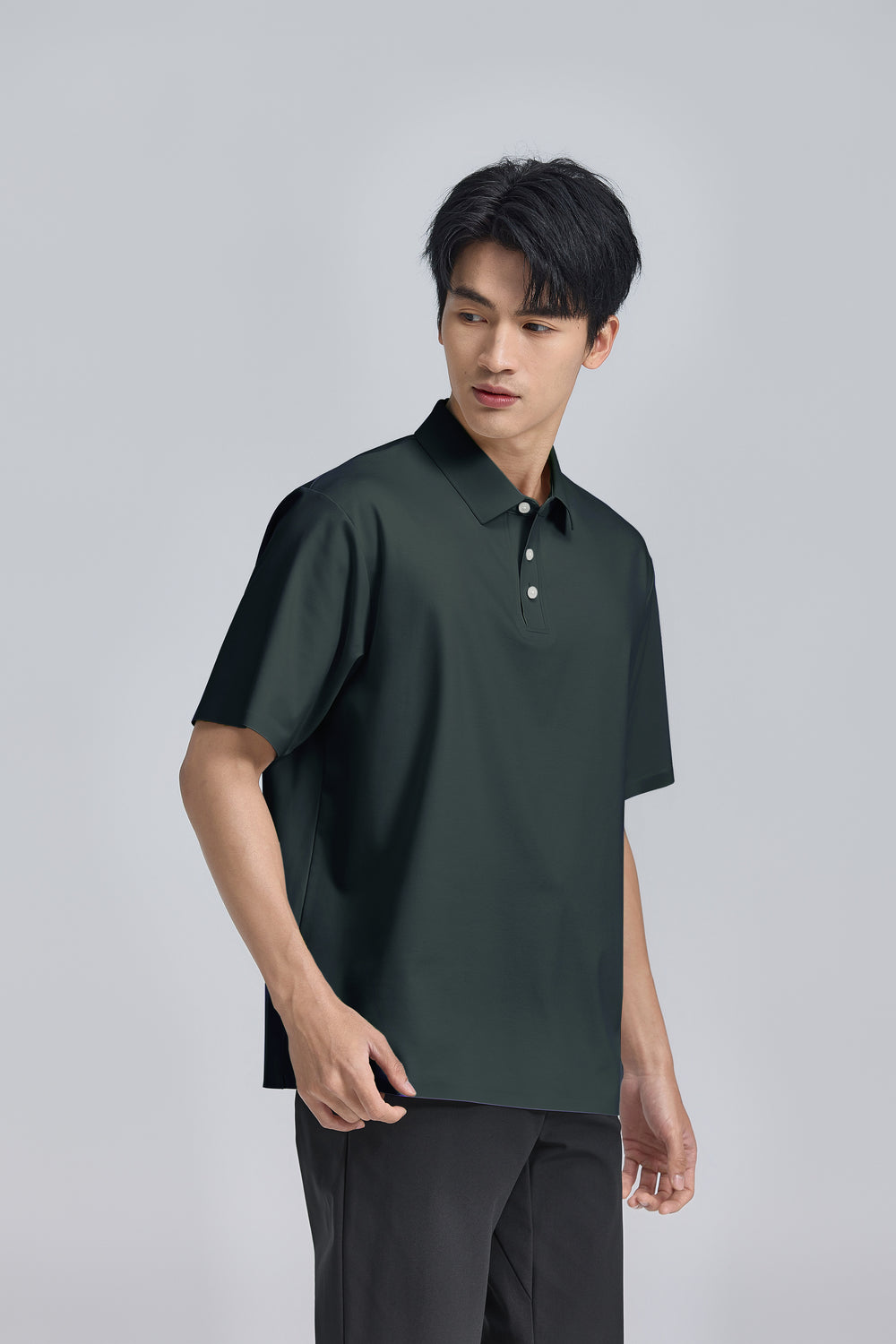 InstantCool 貼合針織 Polo | 松綠色 PT5212