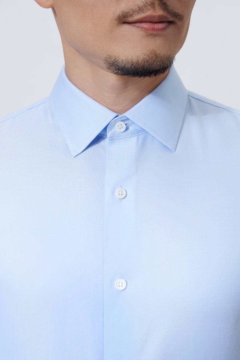 Supreme Cotton-Silk Dress Shirt | Light Blue | Shop Men's Dress Shirt Online DETERMINANT Supreme Cotton-Silk Dress Shirt | Light Blue | Shop Men's Dress Shirt Online DETERMINANT