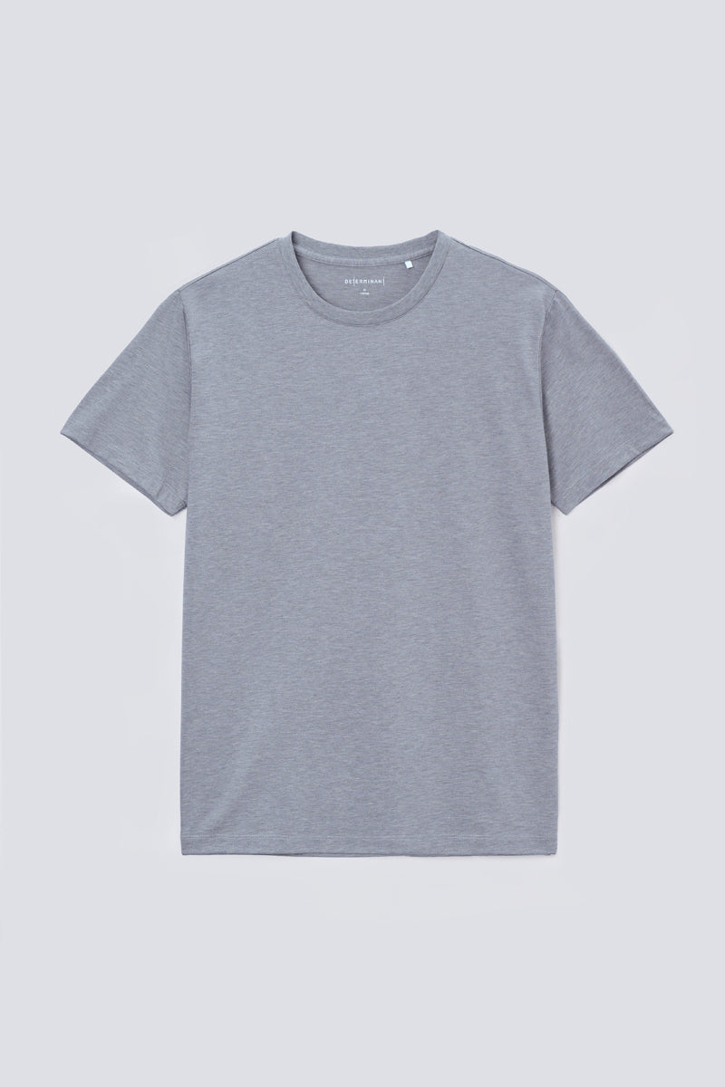 Supreme Cotton-Silk Crew Neck T-Shirt | Grey BC5081