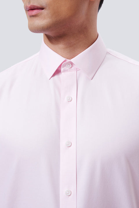 Wrinkle-Free Twill Dress Shirt  | Pink Check 24212N