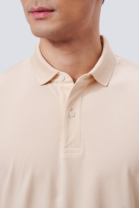 VISDRY™ Pique Polo | Beige BGE014