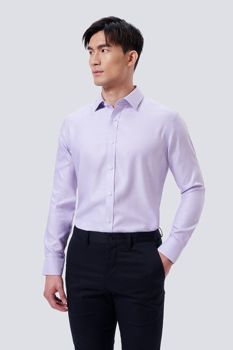 InstantCool Dobby Dress Shirt | Purple 24572N