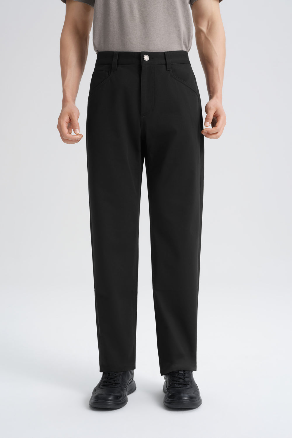 Stretch 5-Pocket Chino Pants | Black BKFD01