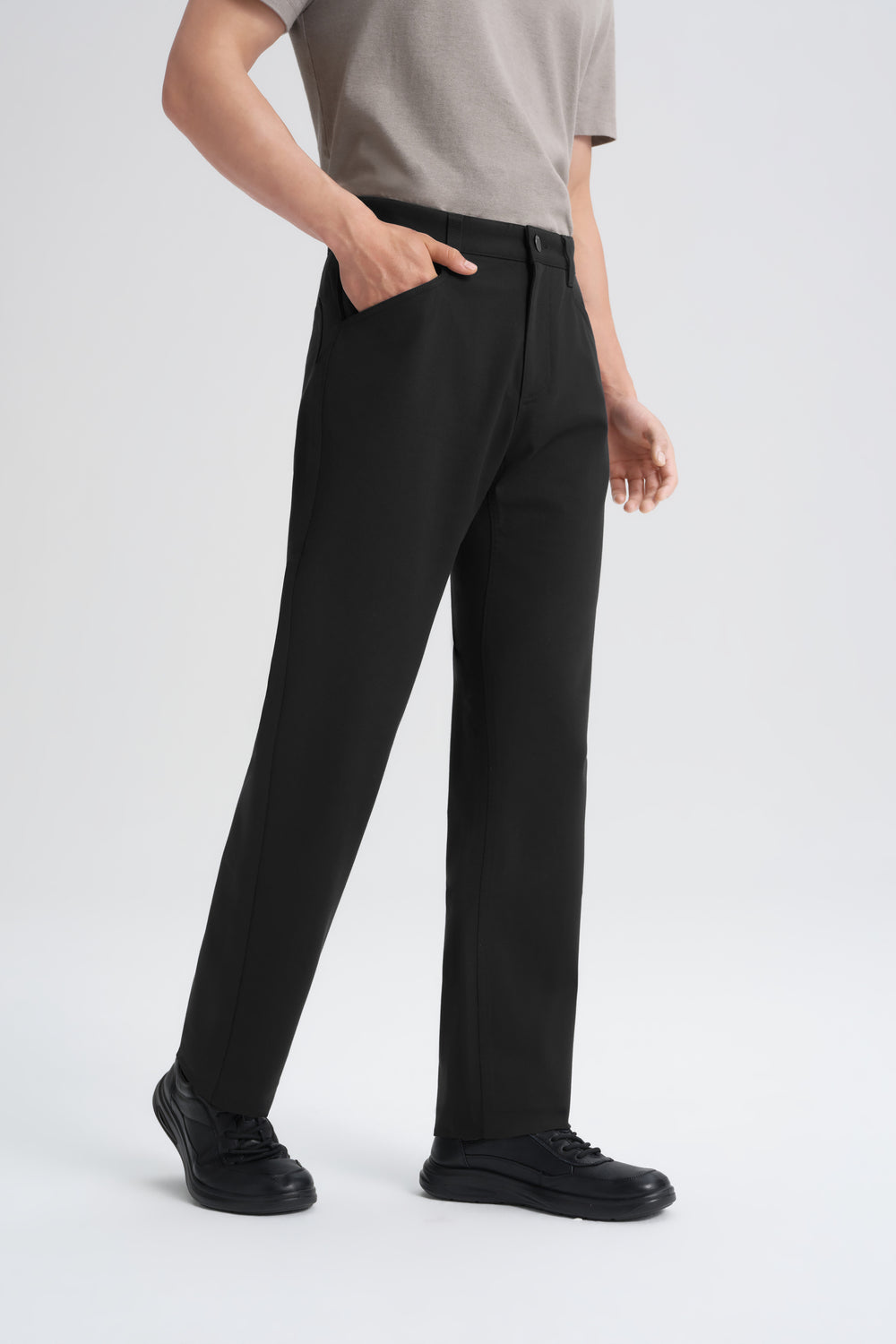 Stretch 5-Pocket Chino Pants | Black BKFD01