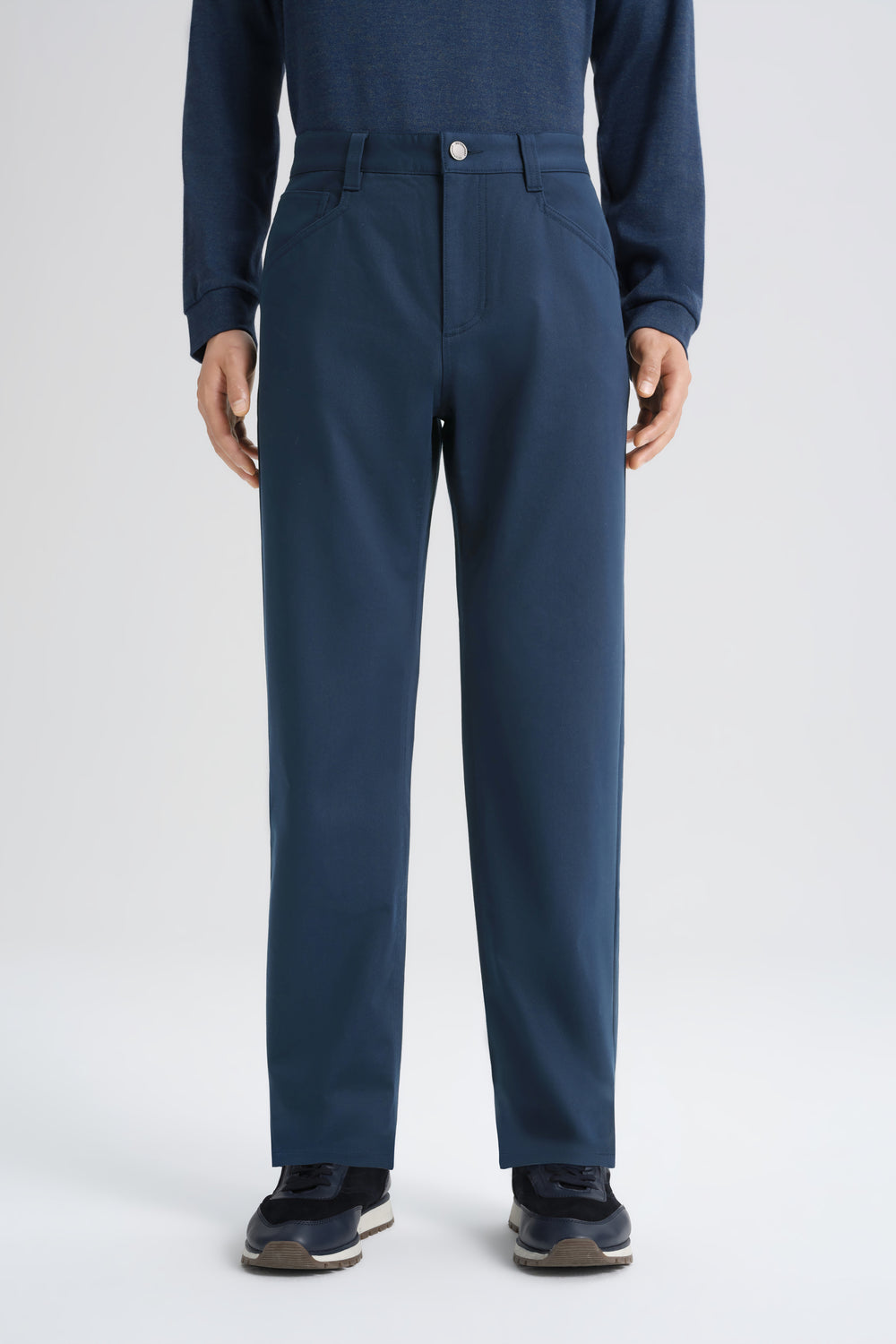Stretch 5-Pocket Chino Pants | Navy 44283P