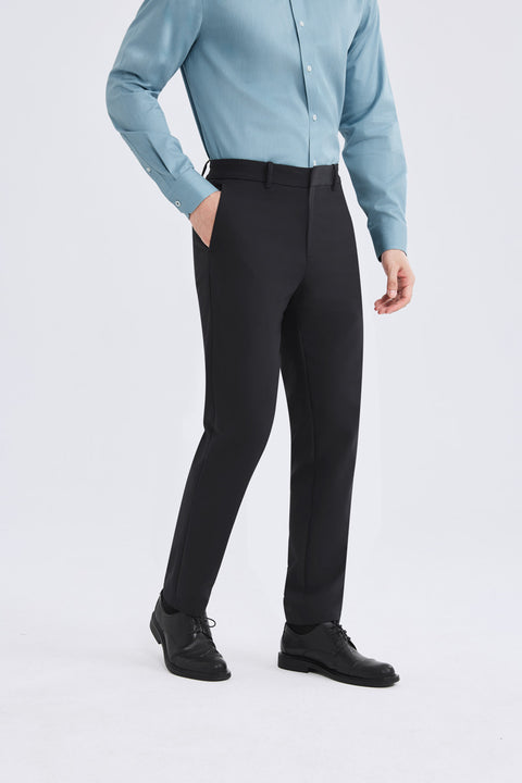 CottonSTRETCH Smart Pants  | Black BKFD01