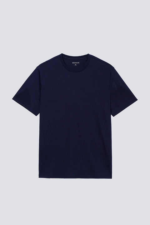 Softex Crew Neck T-Shirt | Navy NNY096