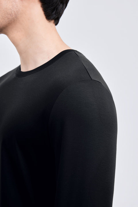 HeatGuard Crew Neck Long Sleeve T-Shirt | Black BKFD01