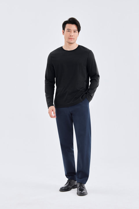 HeatGuard Crew Neck Long Sleeve T-Shirt | Black BKFD01