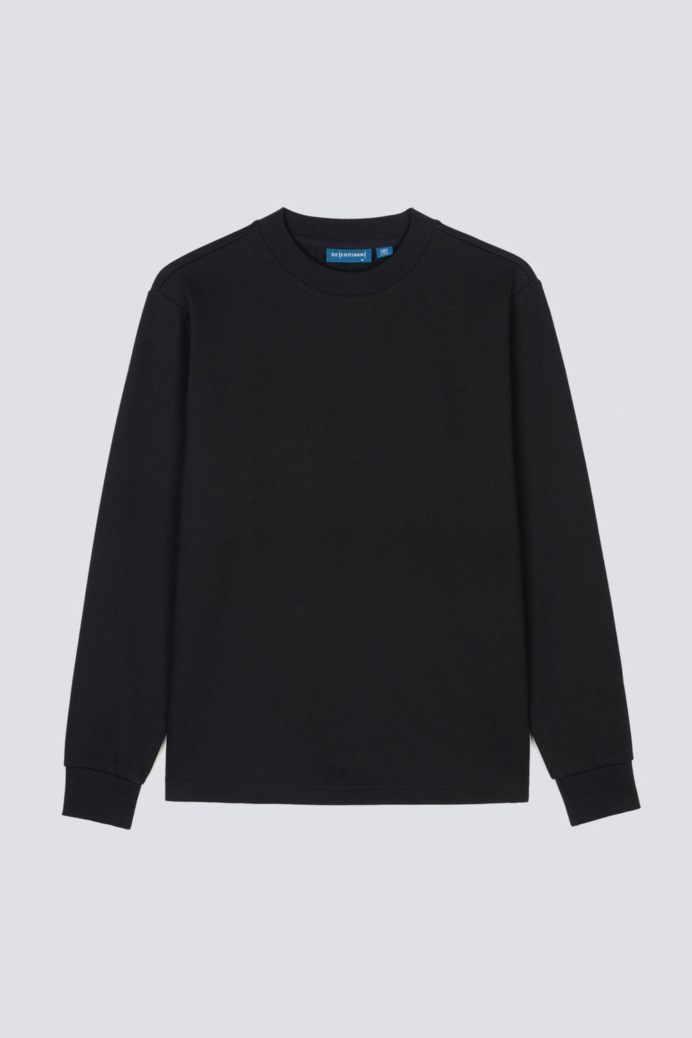 HeatGuard Ribbed Jacquard Crew Neck Long Sleeve T-Shirt | Black BKFD01