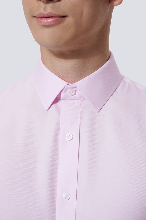 VISDRY™ Dobby Dress Shirt | Pink 3778NZ