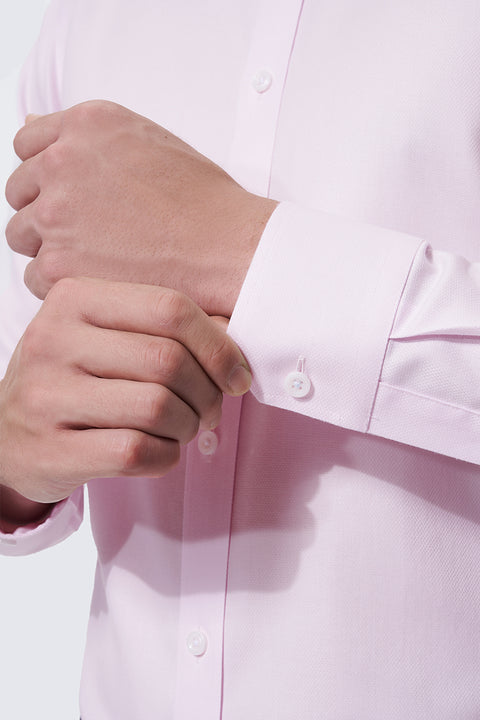 VISDRY™ Dobby Dress Shirt | Pink 3778NZ