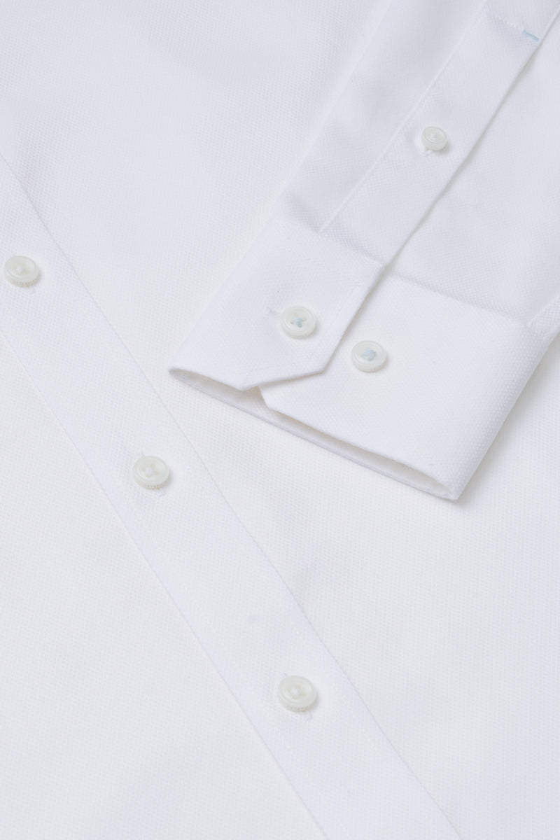 VISDRY™ Dobby Dress Shirt | White WH001Z