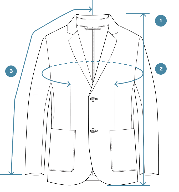 How to Measure Merino Wool Regular Fit Blazer