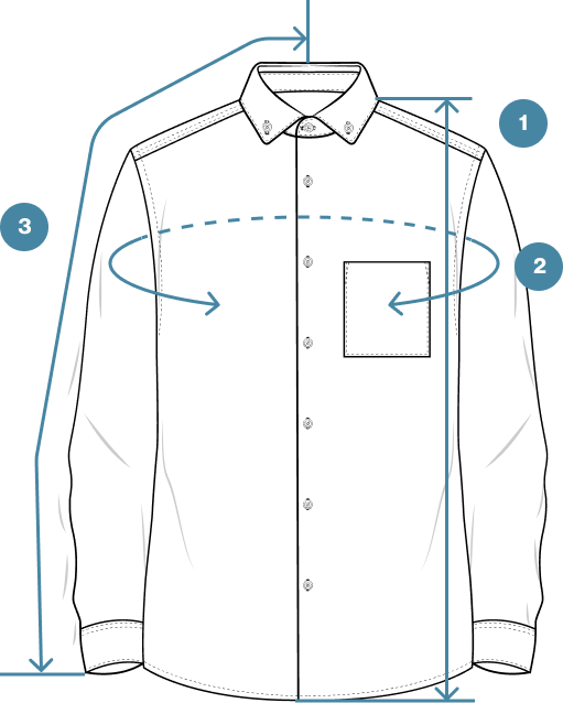 How to Measure Soft Oxford Button-Down Casual Shirt