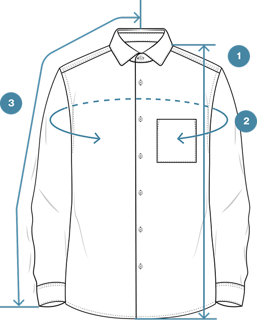 How to Measure Cotton Corduroy Casual Shirt