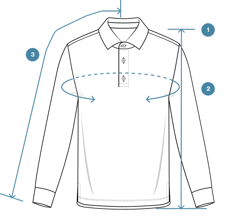 How to Measure PrismCool Zip-Up Polo