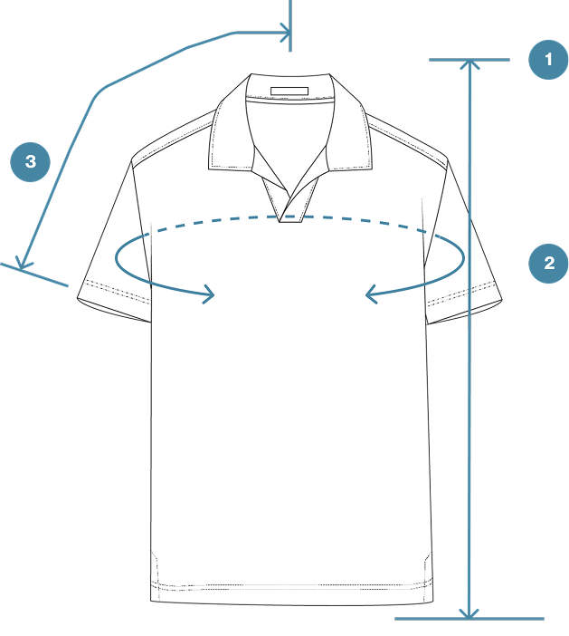 How to Measure Flat-Knit Buttonless Sweater Polo