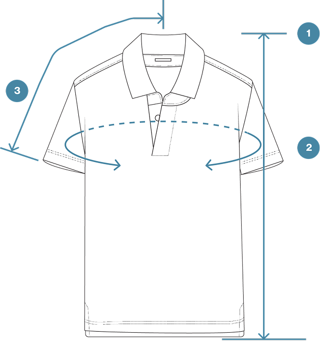 How to Measure VISDRY™ Tonal Tipped Pique Polo