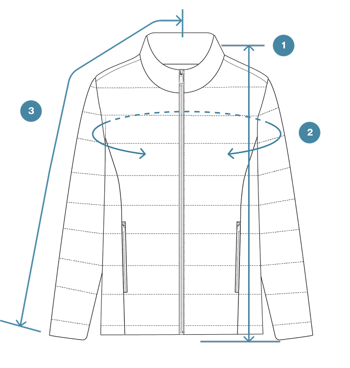 How to Measure Graphene-Lined Down Parka Jacket