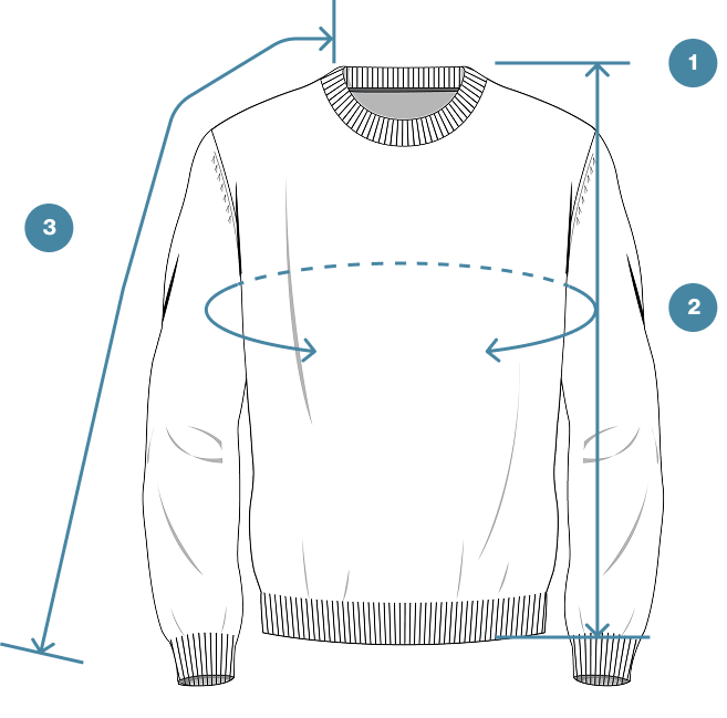 How to Measure HeatGuard French Rib Henley Neck Sweater
