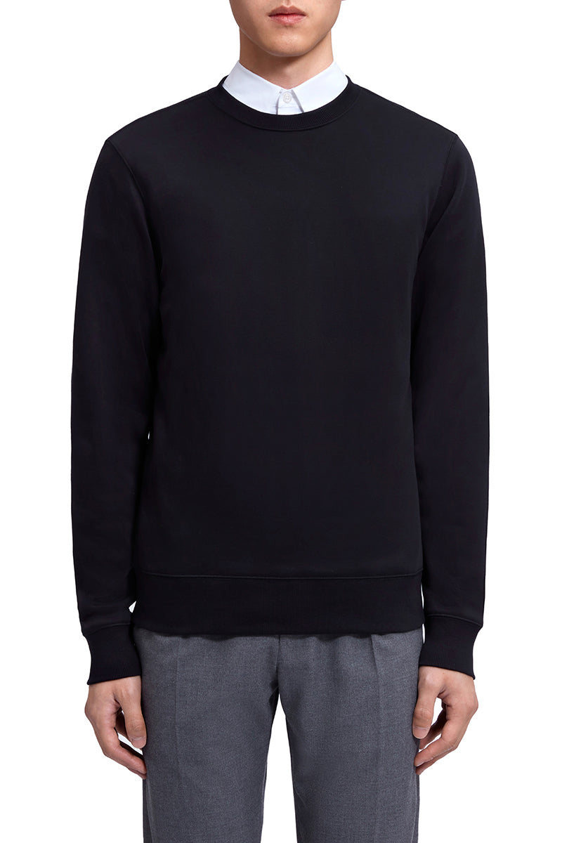 Slim Fleece Sweatshirt | Black BKFD01