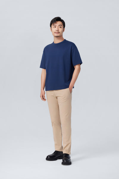 Regal Relaxed-Fit Crew Neck T-Shirt | Dark Blue EB1252