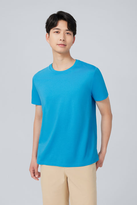 Super Soft Crew Neck T-Shirt | Blue P306UZ