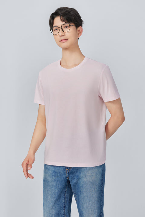 Super Soft Crew Neck T-Shirt | Pink P670UZ