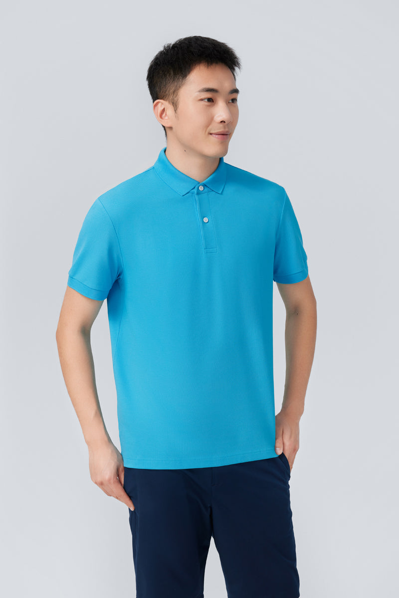 VISDRY™ 珠地 Polo | 藍 P306UZ