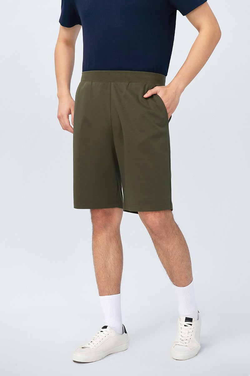 Regal Double-Knit Sweat Shorts | Dark Green 22623N