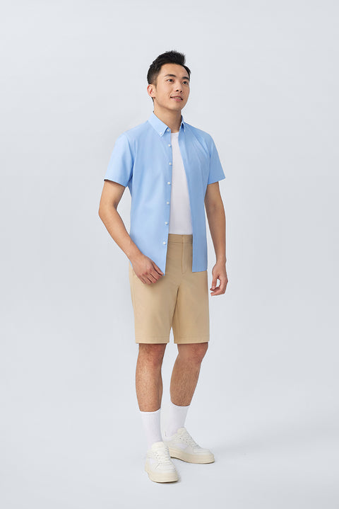 InstantCool Lightweight Twill Smart Shorts | Khaki 25649N