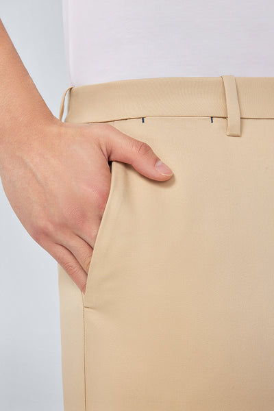 InstantCool Lightweight Twill Smart Shorts | Khaki 25649N