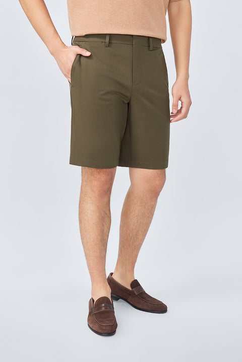 InstantCool Lightweight Twill Smart Shorts | Dark Green 22623N