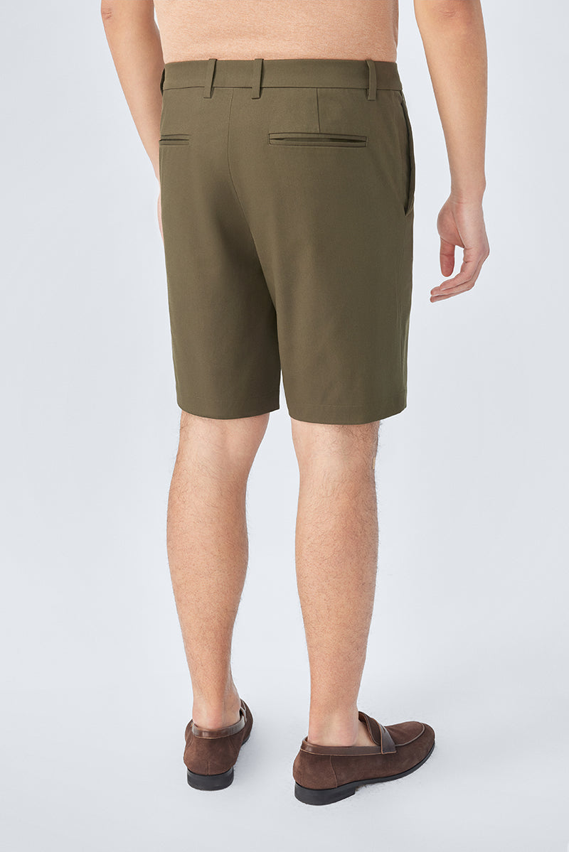 InstantCool Lightweight Twill Smart Shorts | Dark Green 22623N