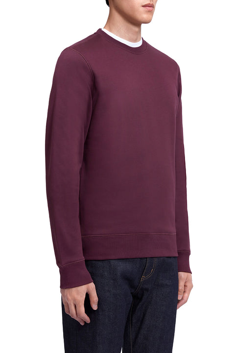 Slim Fleece Sweatshirt | Burgundy RDE179