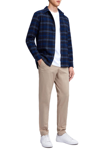 Flannel Casual Shirt | Navy Check 12123N