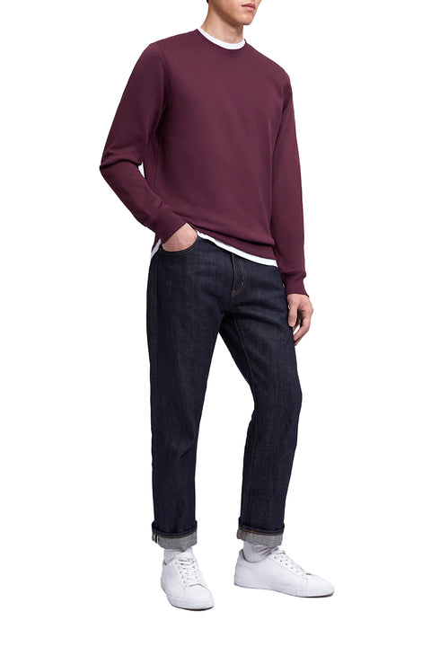 Slim Fleece Sweatshirt | Burgundy RDE179