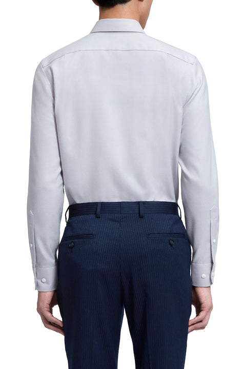 Light Flannel Smart Shirt | Light Grey 9111NZ