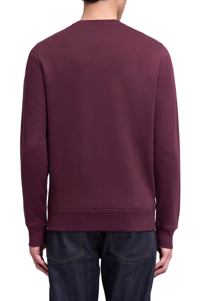 Slim Fleece Sweatshirt | Burgundy RDE179