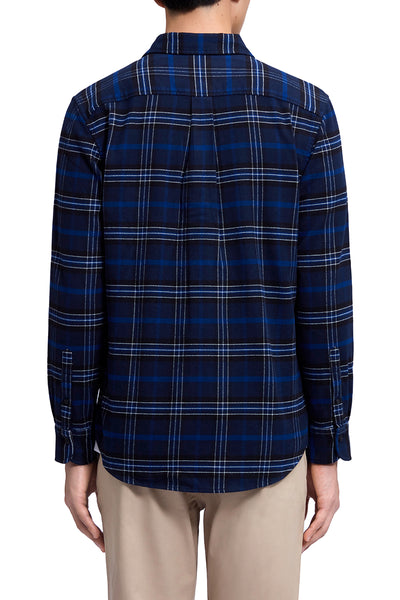 Flannel Casual Shirt | Navy Check 12123N